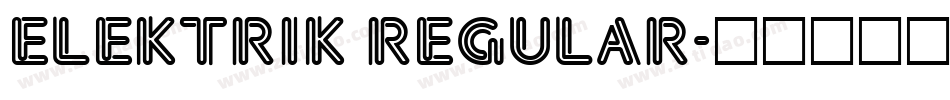 Elektrik Regular字体转换
